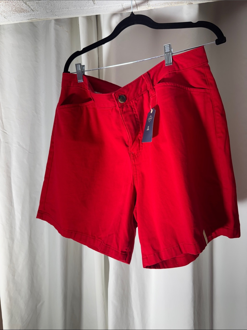 St. John's Bay Bright Red Women's Bermuda Shorts